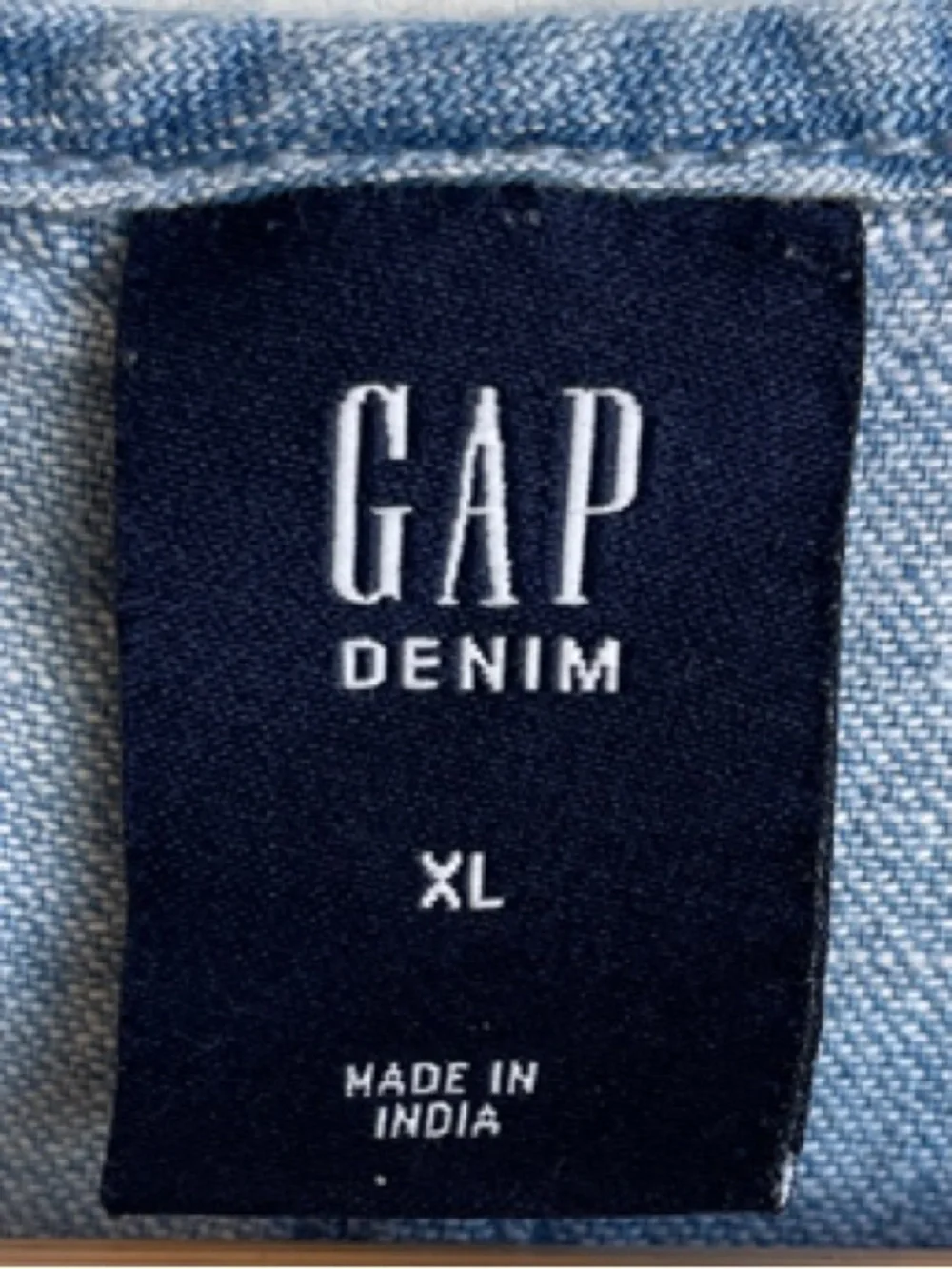 GAP Light Blue Denim Short Sleeve Shift Dress • XL (Girl)